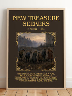 New Treasure Seekers Minimalist Book Poster by E. Nesbit – image 2