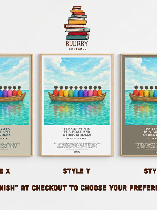 Ten Copycats In A Boat And Other Riddles Bookish Wall Art – A.