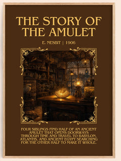 The Story Of The Amulet Minimalist Book Poster by E. Nesbit – image 1