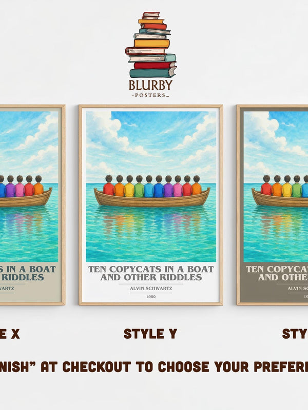 Ten Copycats In A Boat And Other Riddles Book Cover Poster – A.