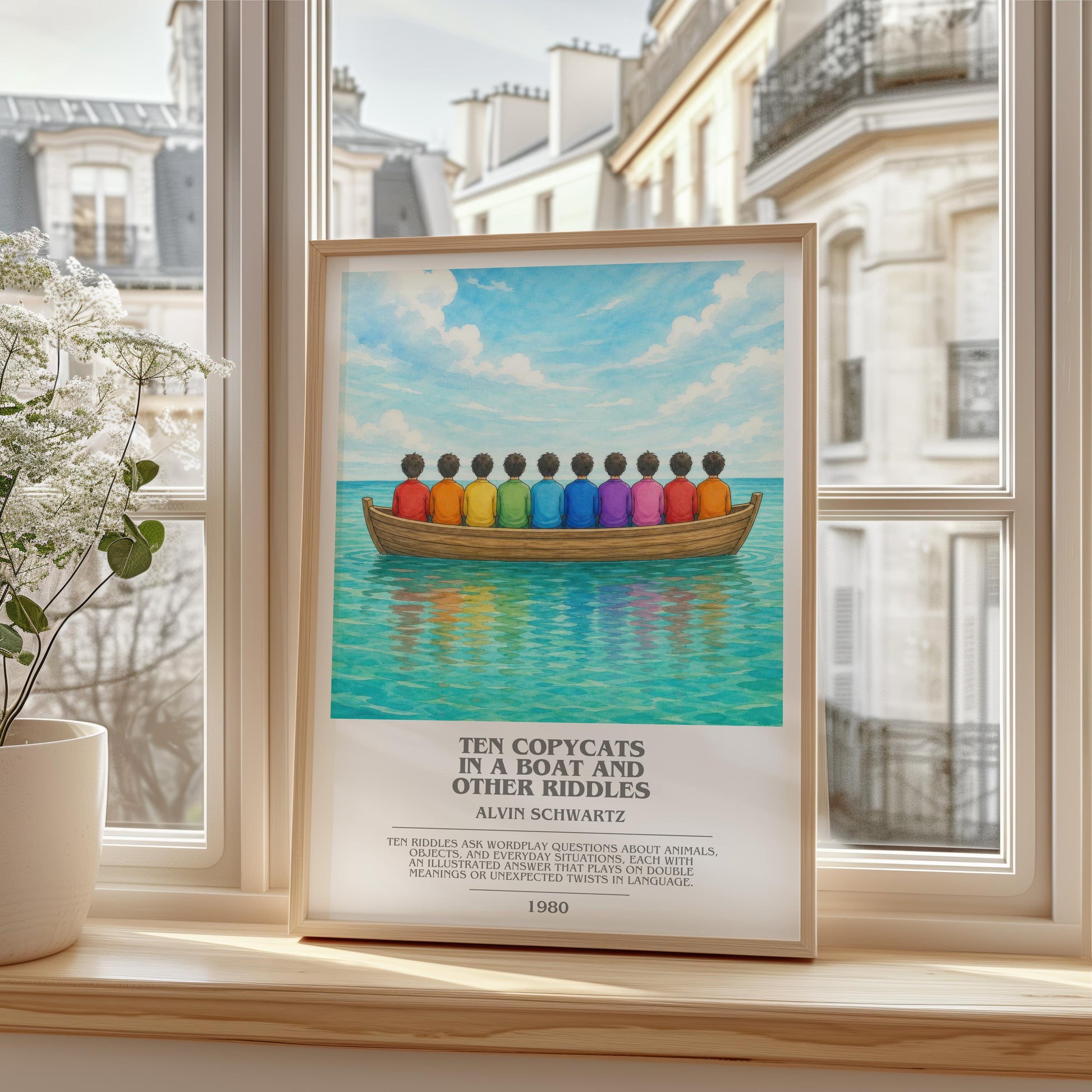 Ten Copycats In A Boat And Other Riddles Bookish Wall Art – A.
