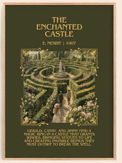 The Enchanted Castle Minimalist Book Poster by E. Nesbit – image 1