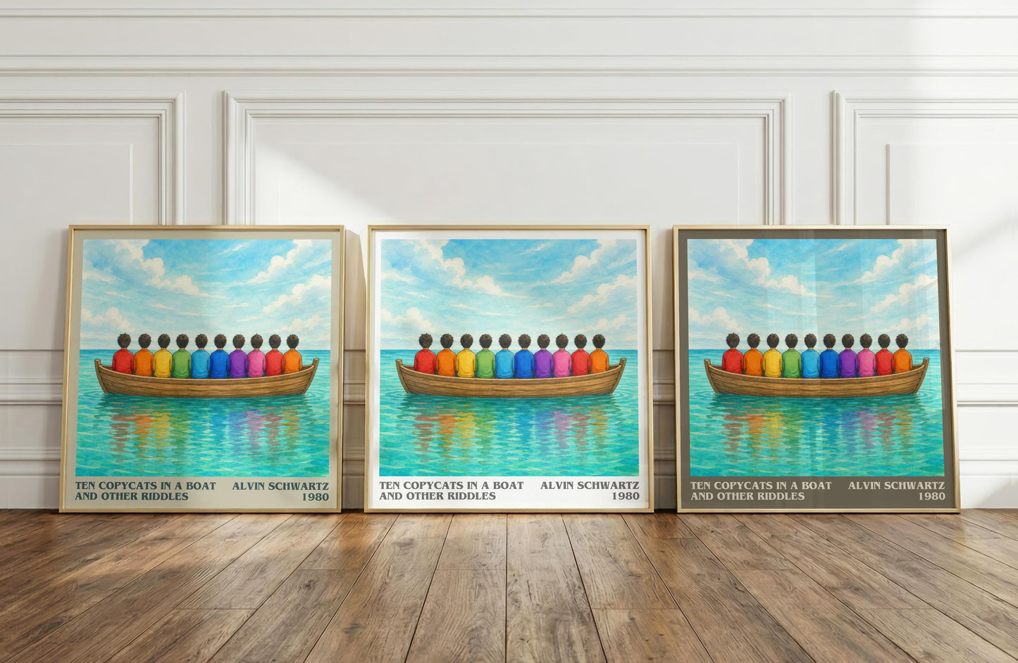 Ten Copycats In A Boat And Other Riddles Literary Art Print – A.