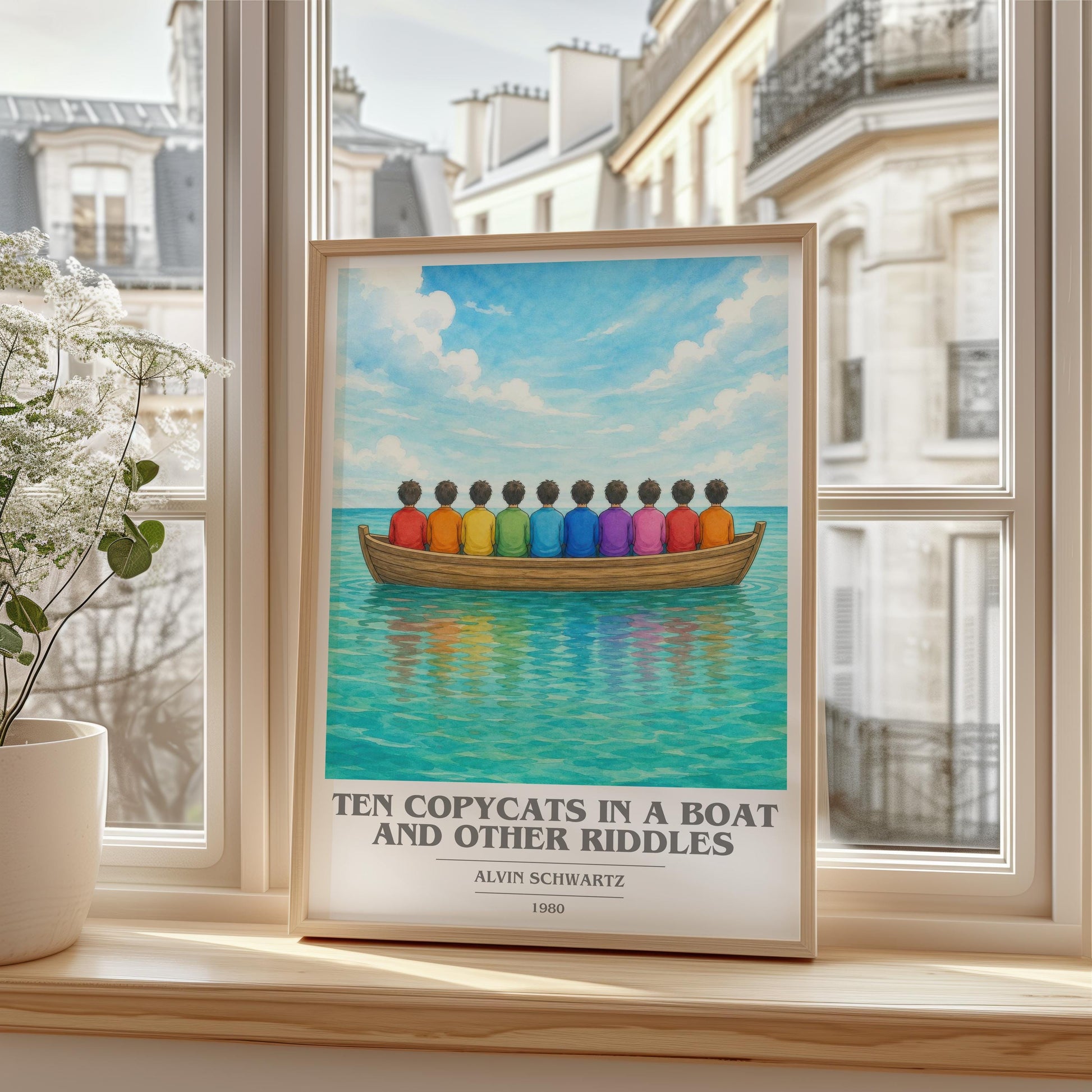 Ten Copycats In A Boat And Other Riddles Book Cover Poster – A.