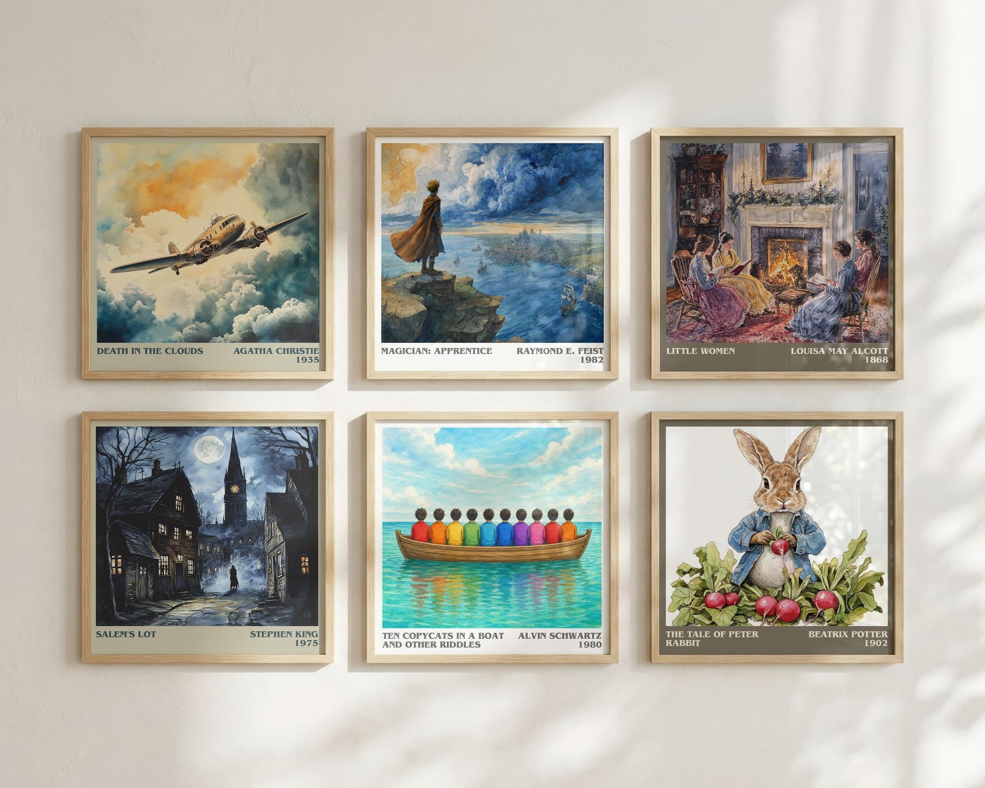 Ten Copycats In A Boat And Other Riddles Literary Art Print – A.