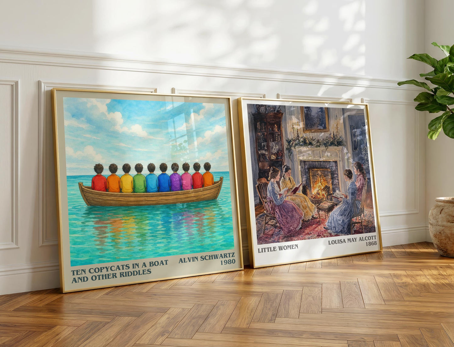 Ten Copycats In A Boat And Other Riddles Literary Art Print – A.