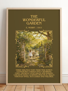 The Wonderful Garden Minimalist Book Poster by E. Nesbit – image 2