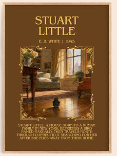 Stuart Little Minimalist Book Poster by E. B. White – image 1