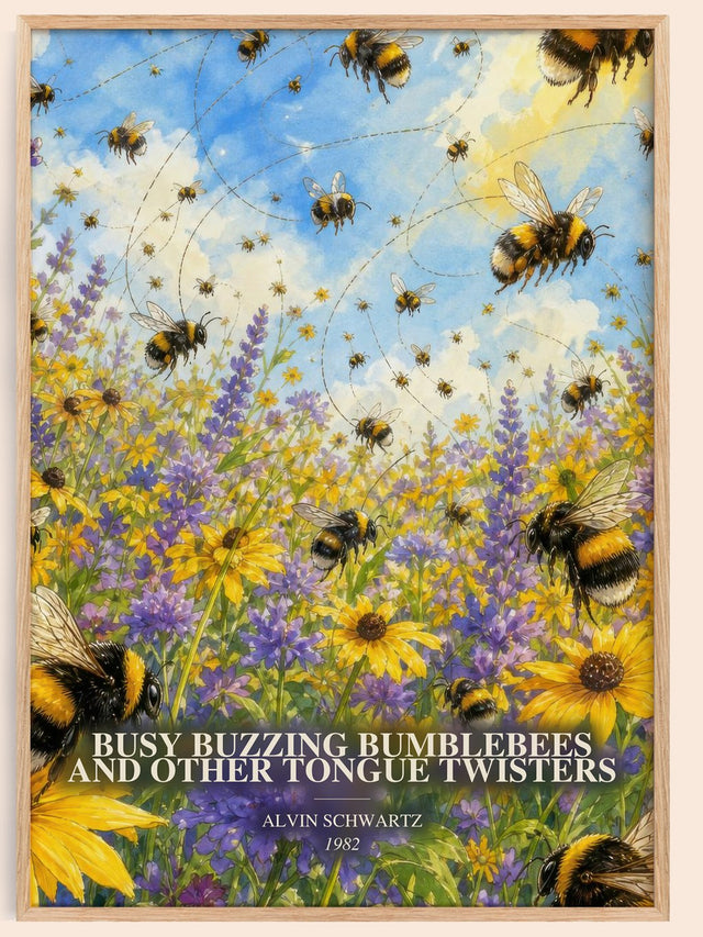 Busy Buzzing Bumblebees And Other Tongue Twisters Book Watercolour