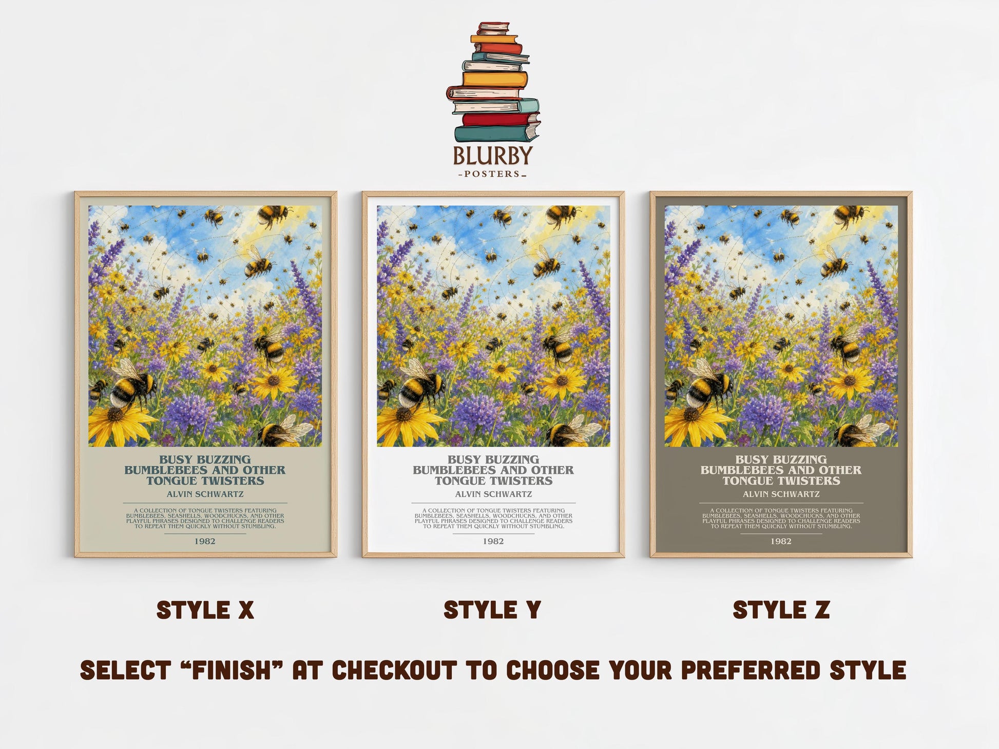Busy Buzzing Bumblebees And Other Tongue Twisters Bookish Wall Art –