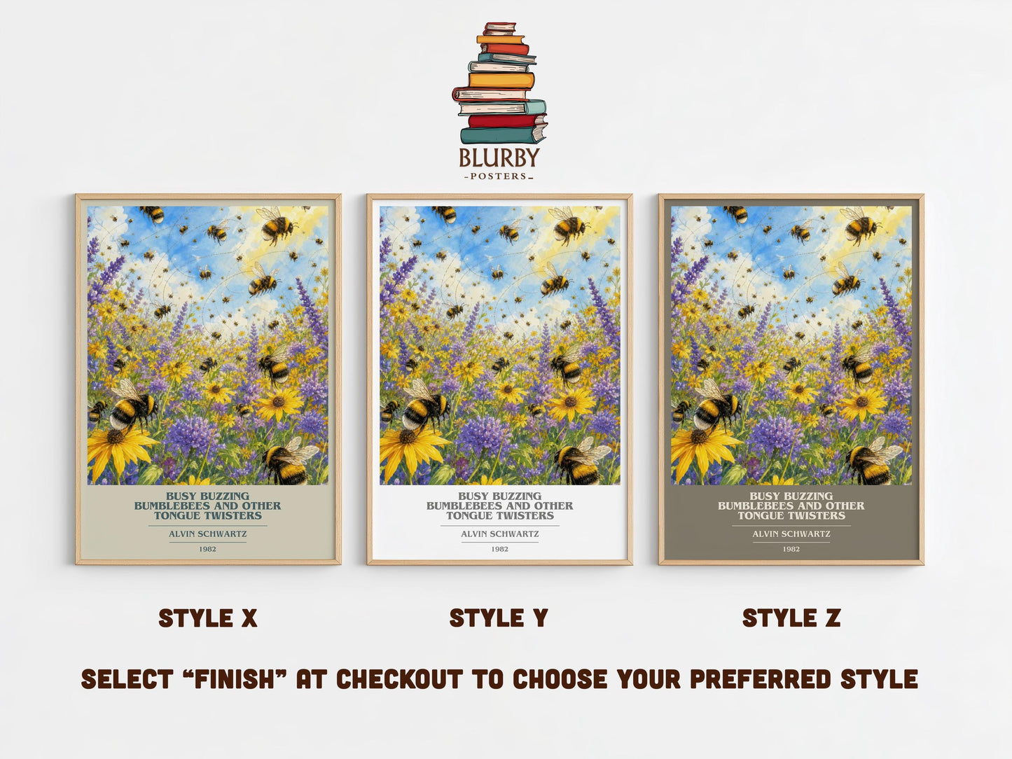 Busy Buzzing Bumblebees And Other Tongue Twisters Book Cover Poster –