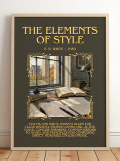 The Elements Of Style Minimalist Book Poster by E. B. White – image 2