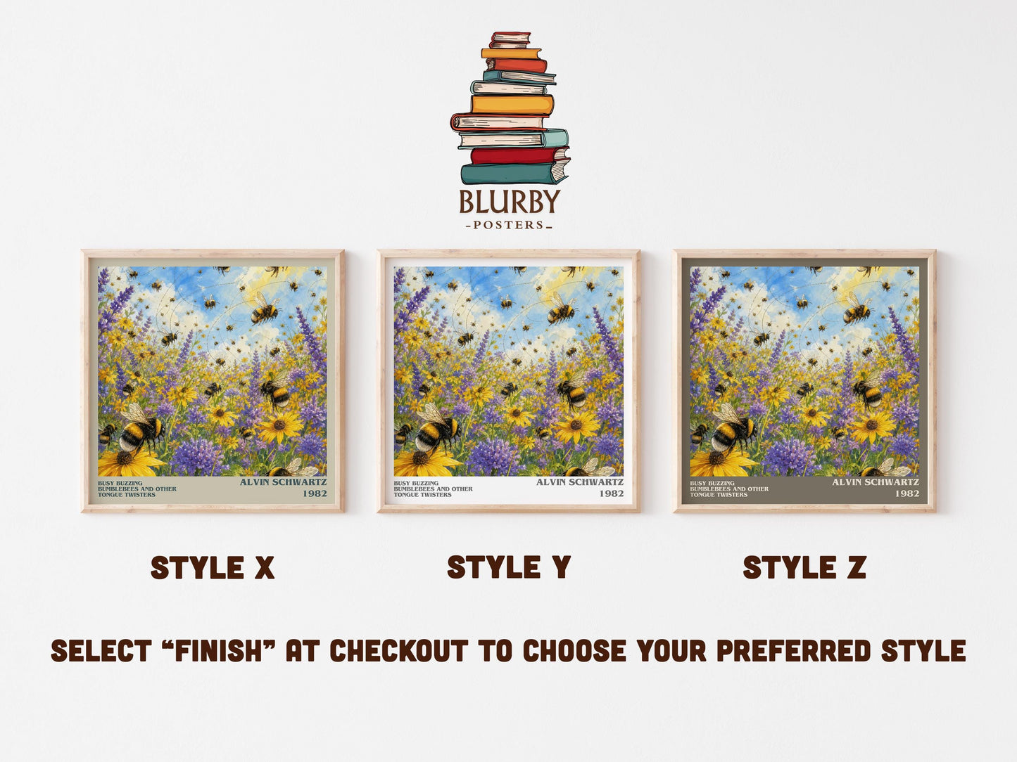 Busy Buzzing Bumblebees And Other Tongue Twisters Literary Art Print