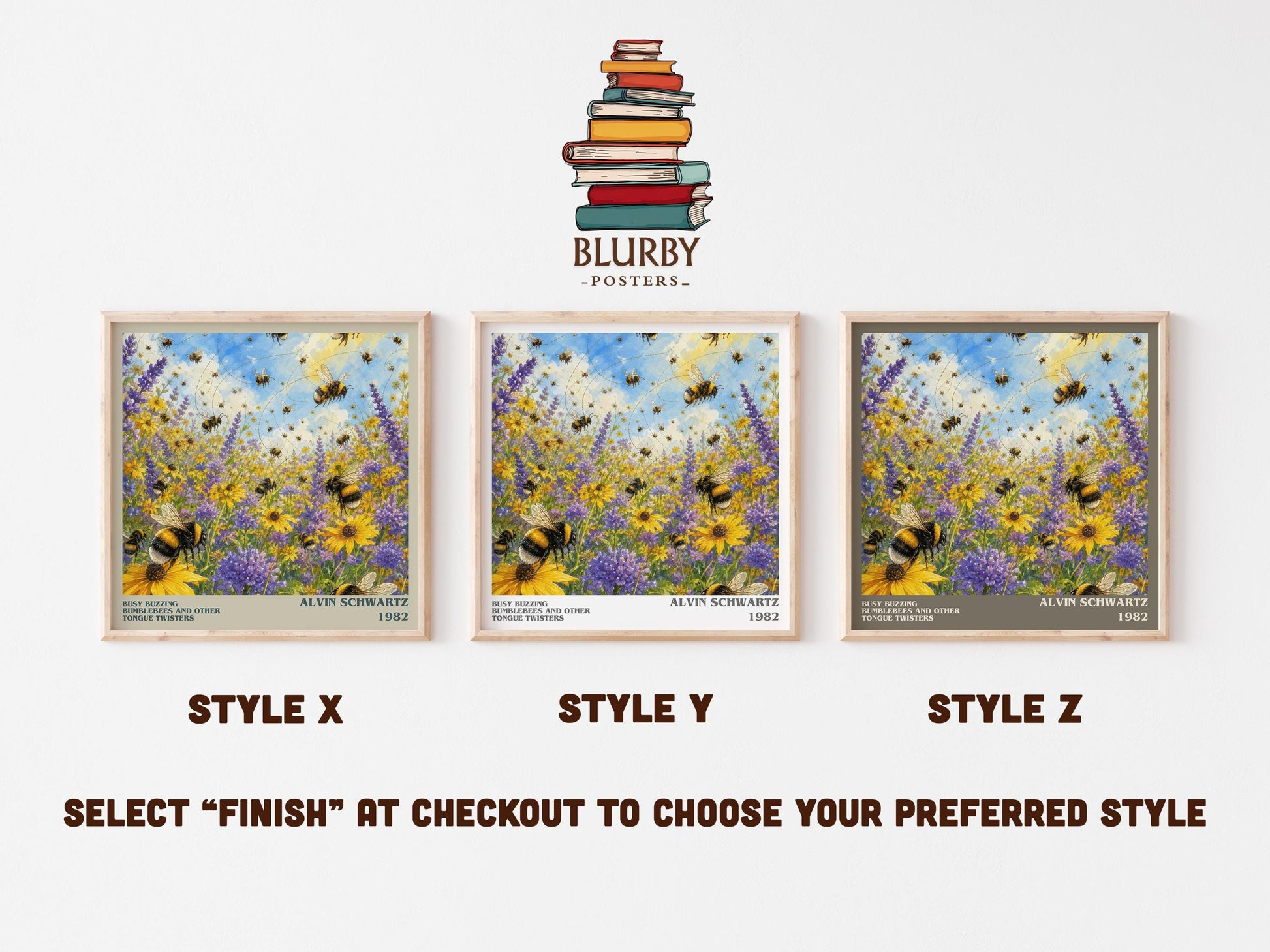 Busy Buzzing Bumblebees And Other Tongue Twisters Literary Art Print