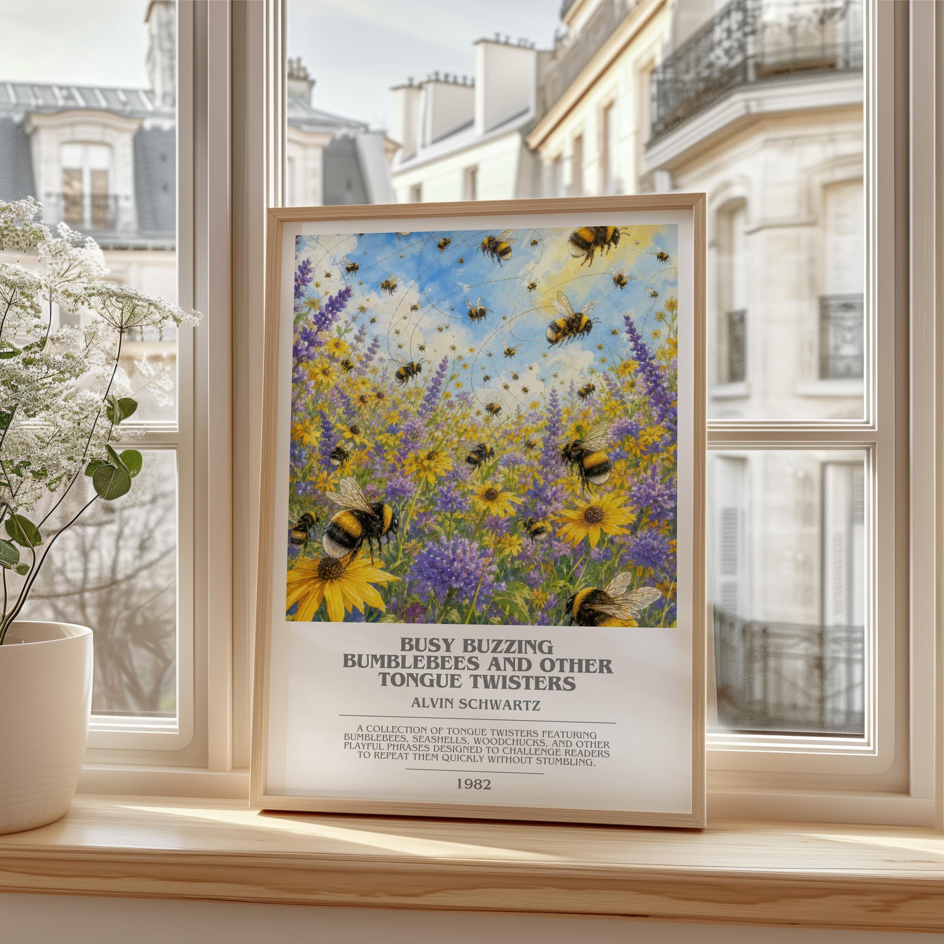 Busy Buzzing Bumblebees And Other Tongue Twisters Bookish Wall Art –