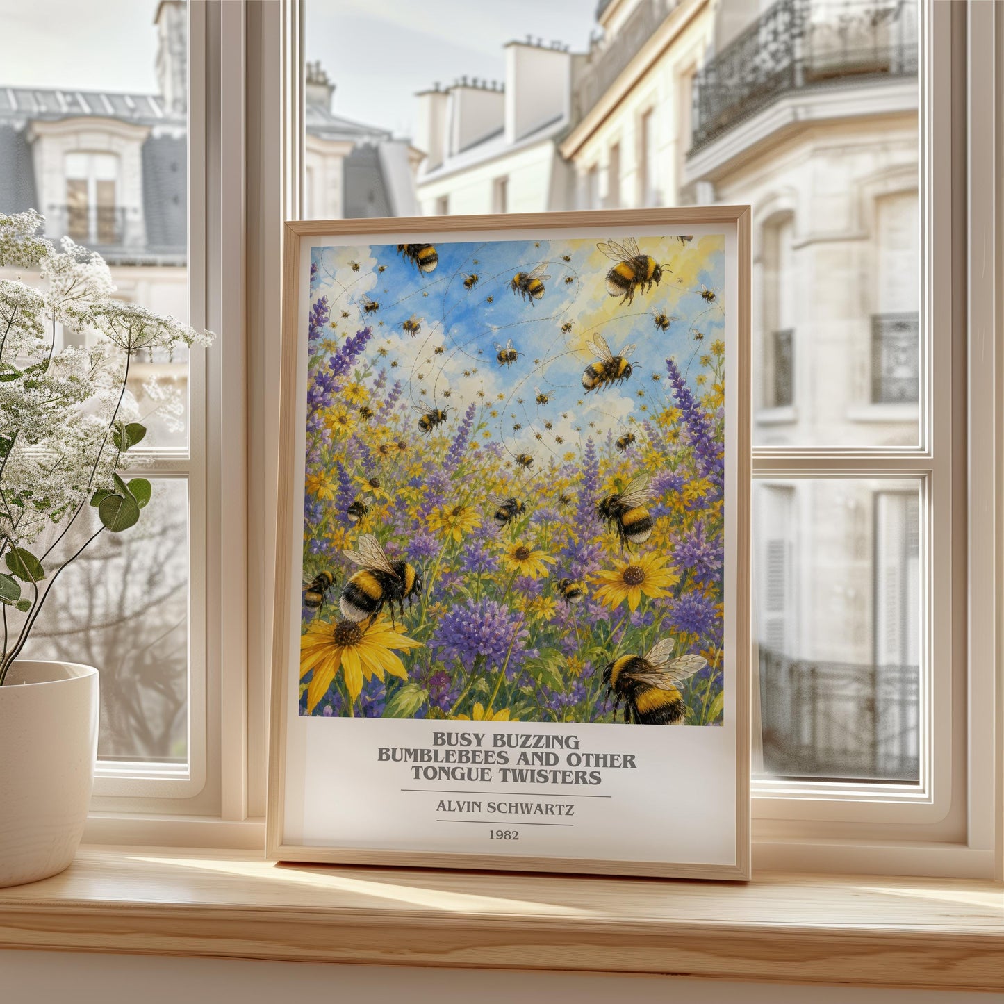 Busy Buzzing Bumblebees And Other Tongue Twisters Book Cover Poster –
