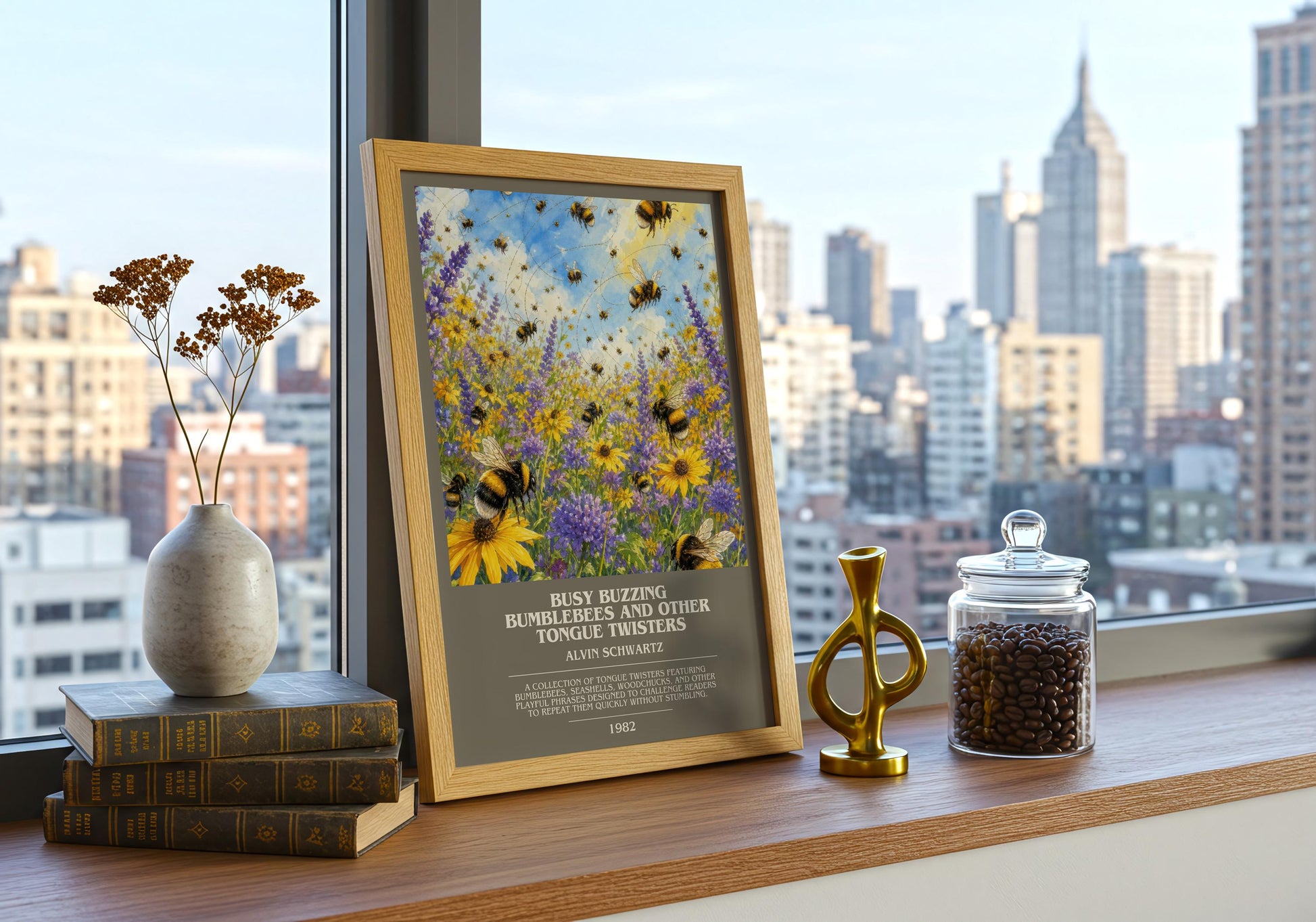 Busy Buzzing Bumblebees And Other Tongue Twisters Bookish Wall Art –