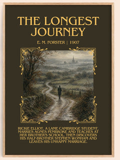 The Longest Journey Minimalist Book Poster by E. M. Forster – image 1