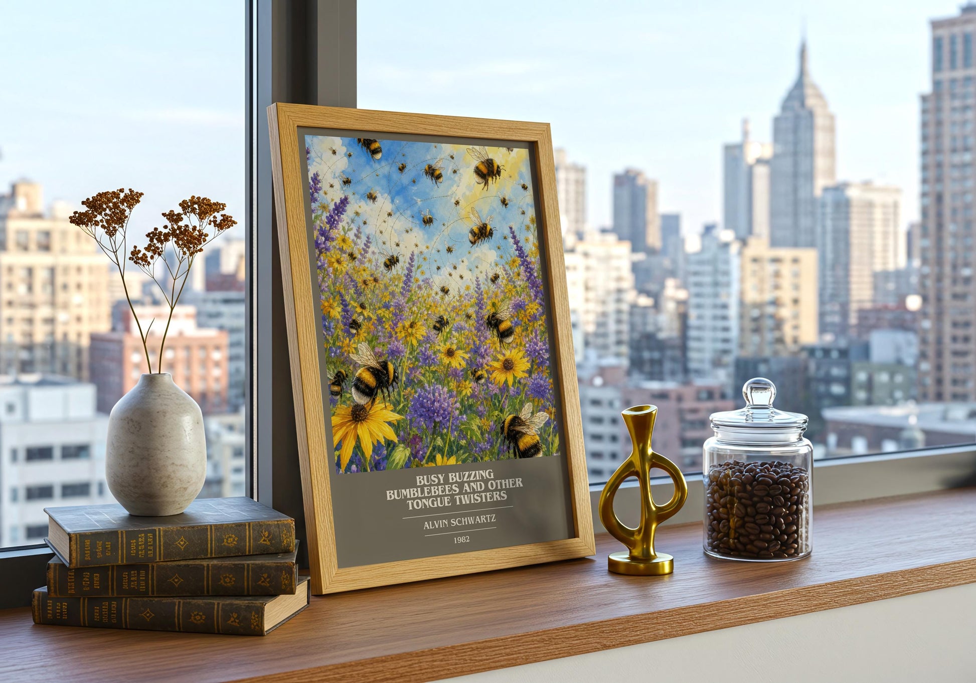 Busy Buzzing Bumblebees And Other Tongue Twisters Book Cover Poster –