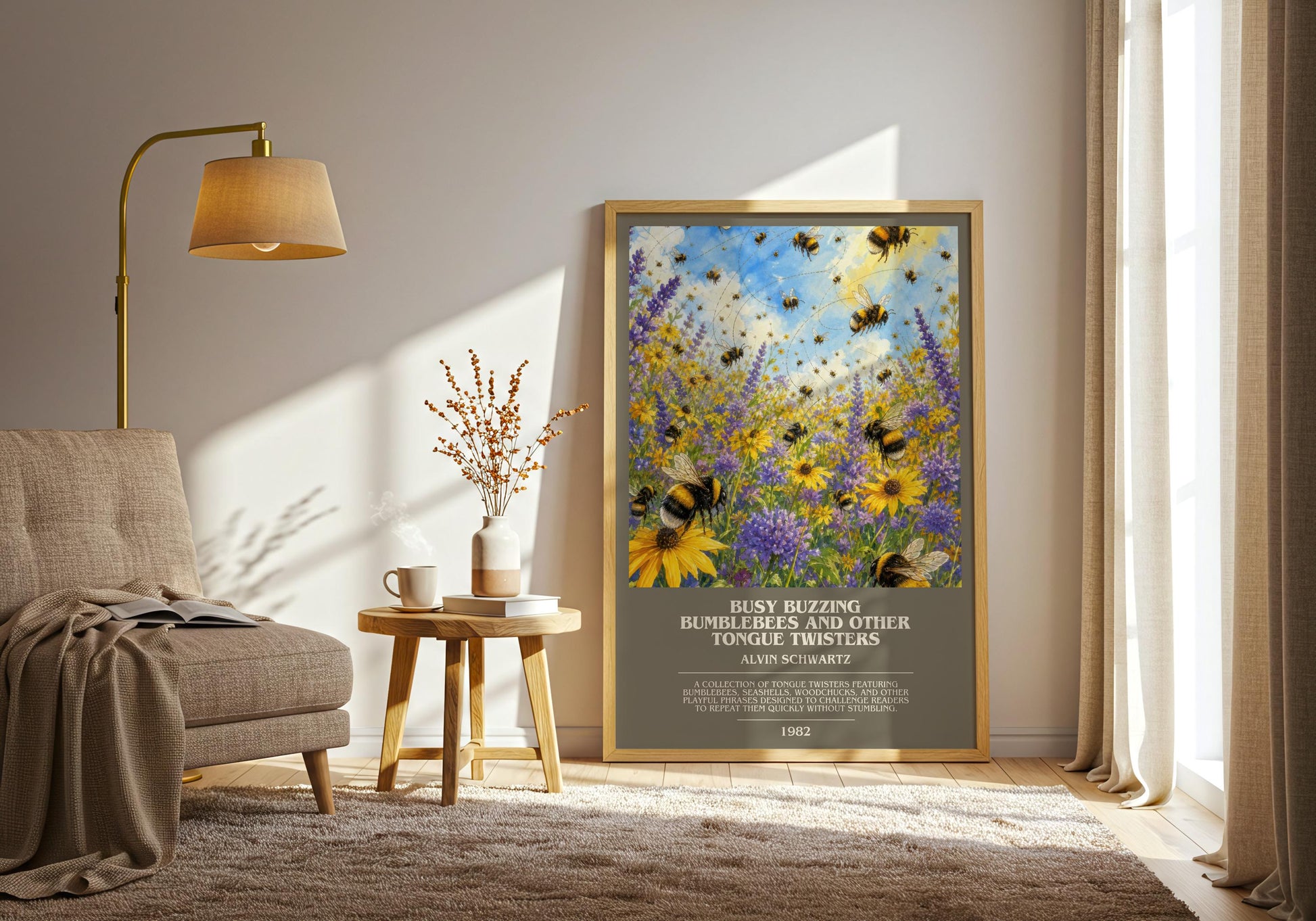 Busy Buzzing Bumblebees And Other Tongue Twisters Bookish Wall Art –