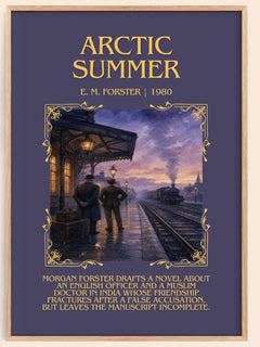 Arctic Summer Minimalist Book Poster by E. M. Forster – image 1