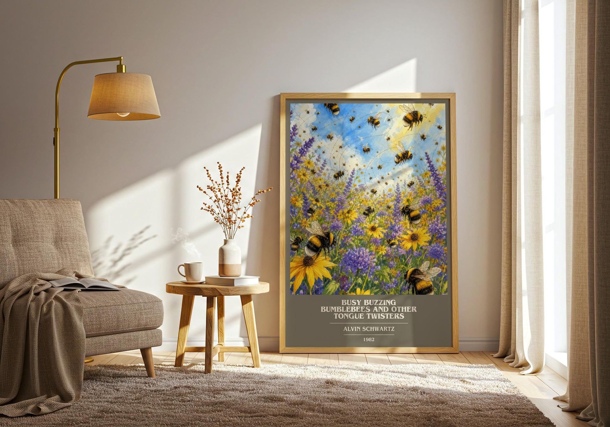 Busy Buzzing Bumblebees And Other Tongue Twisters Book Cover Poster –
