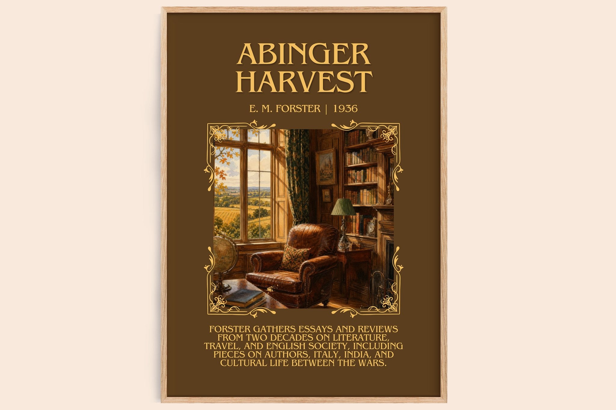 Abinger Harvest Minimalist Book Poster by E. M. Forster
