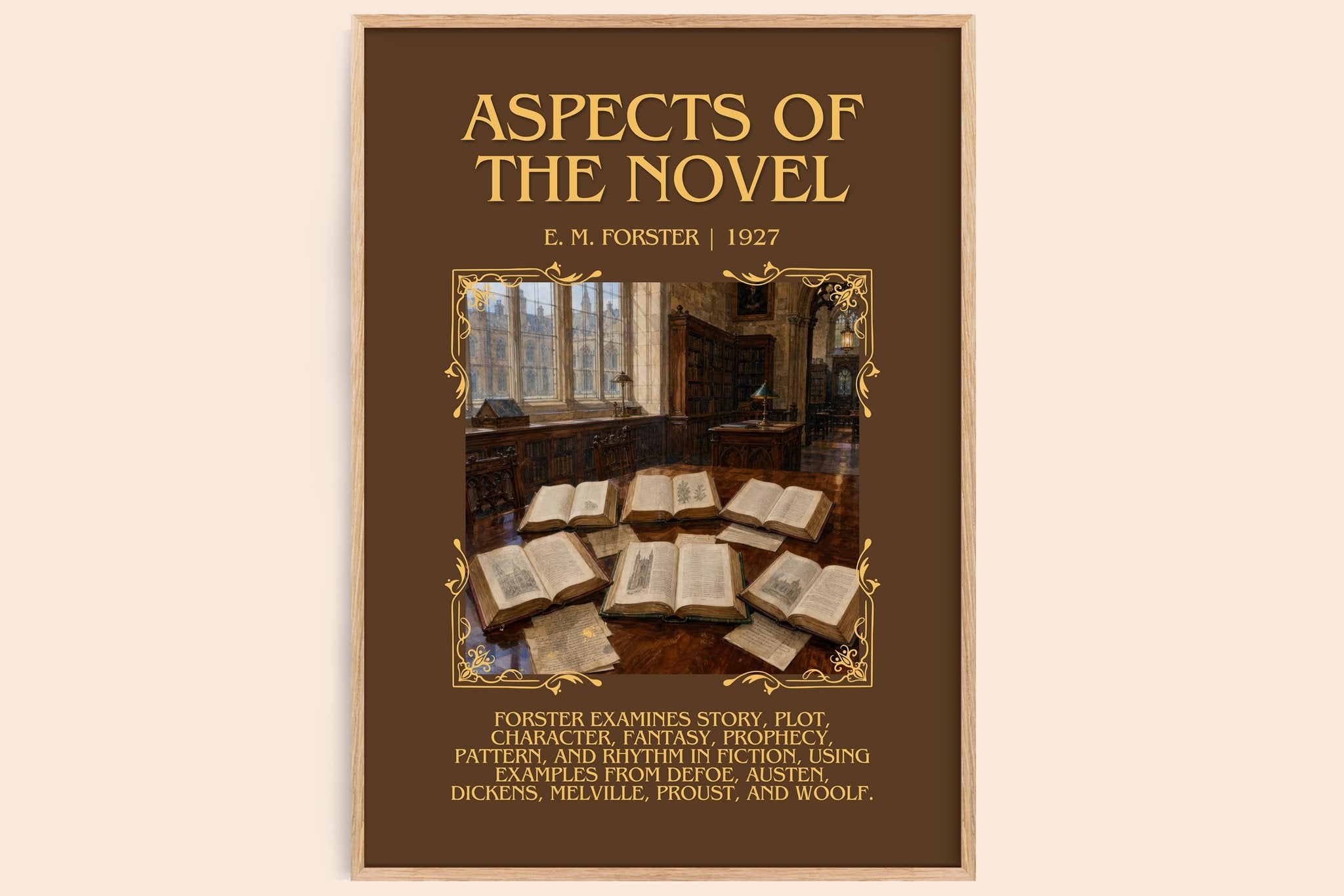 Aspects Of The Novel Minimalist Book Poster by E. M. Forster