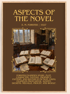 Aspects Of The Novel Minimalist Book Poster by E. M. Forster – image 1