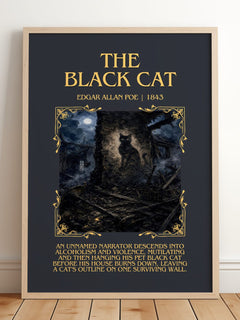 The Black Cat Minimalist Book Poster by Edgar Allan Poe – image 2