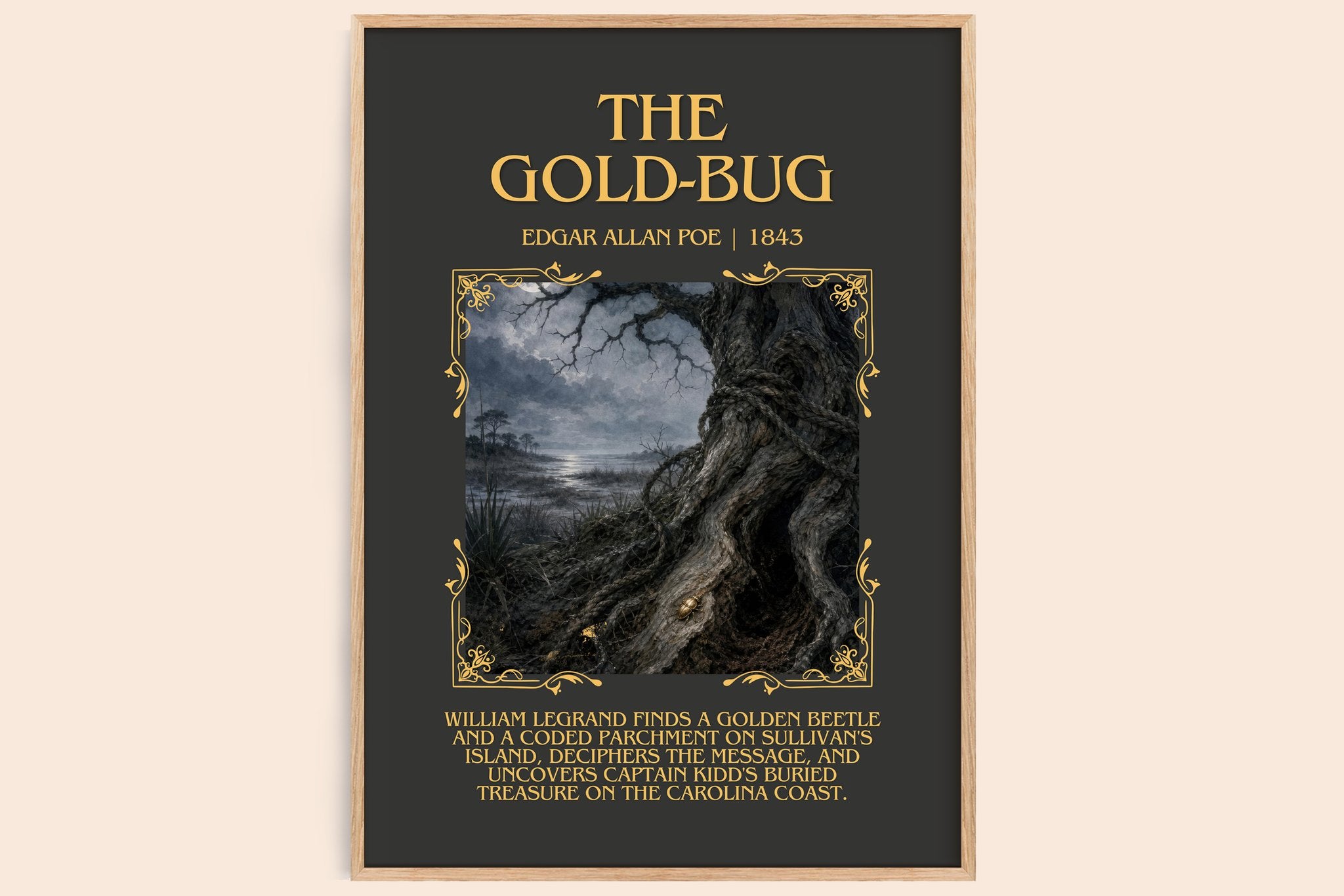 The Gold-Bug Minimalist Book Poster by Edgar Allan Poe