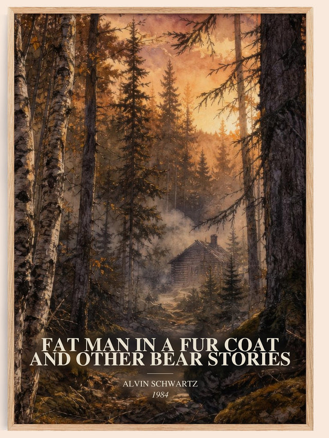 Fat Man In A Fur Coat And Other Bear Stories Book Watercolour