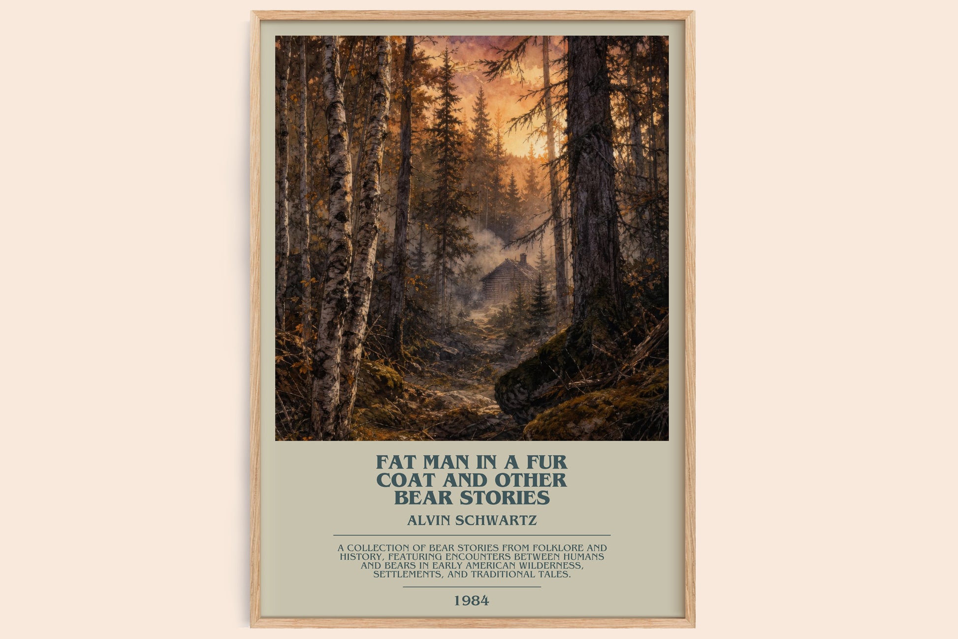Fat Man In A Fur Coat And Other Bear Stories Bookish Wall Art – A.