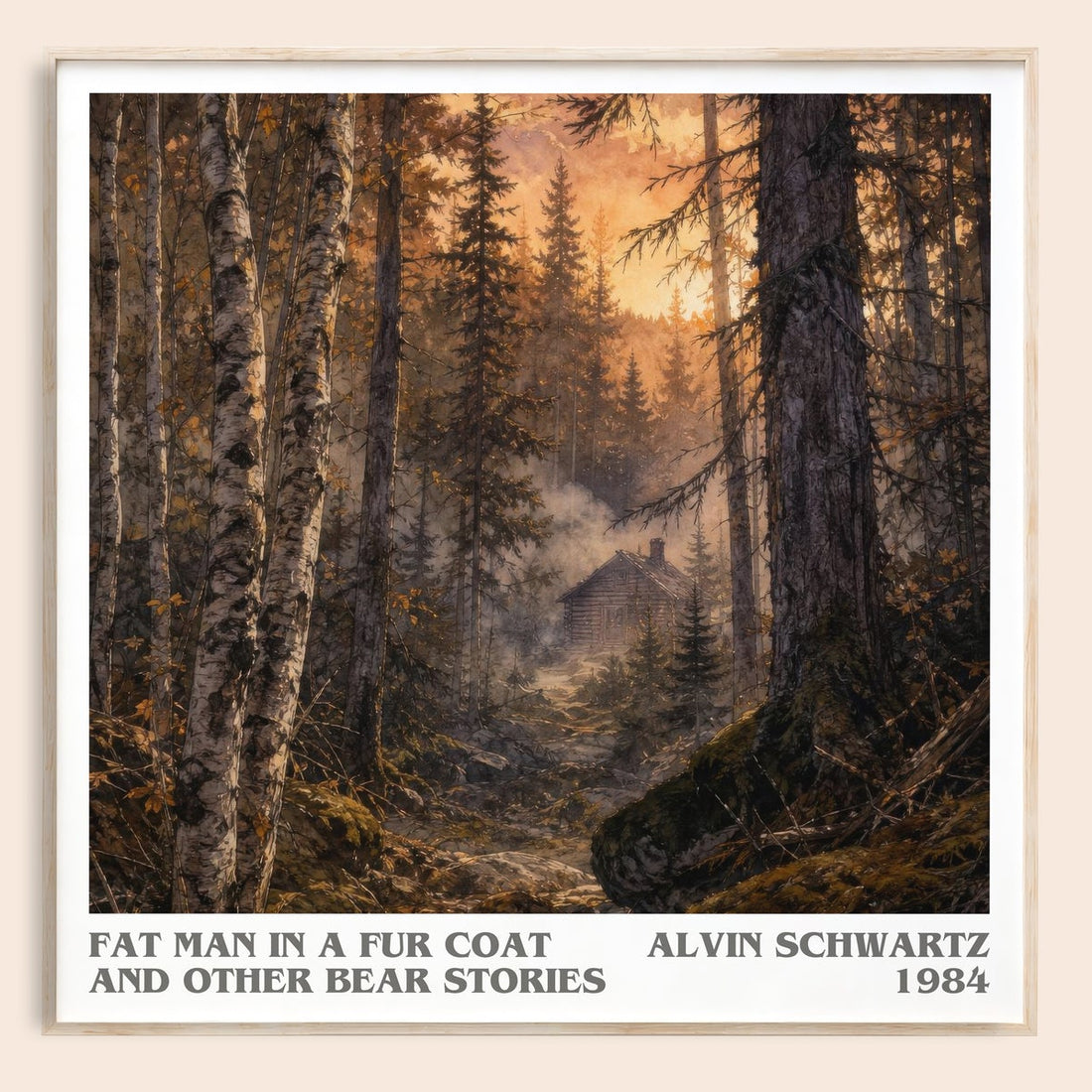 Fat Man In A Fur Coat And Other Bear Stories Literary Art Print – A.