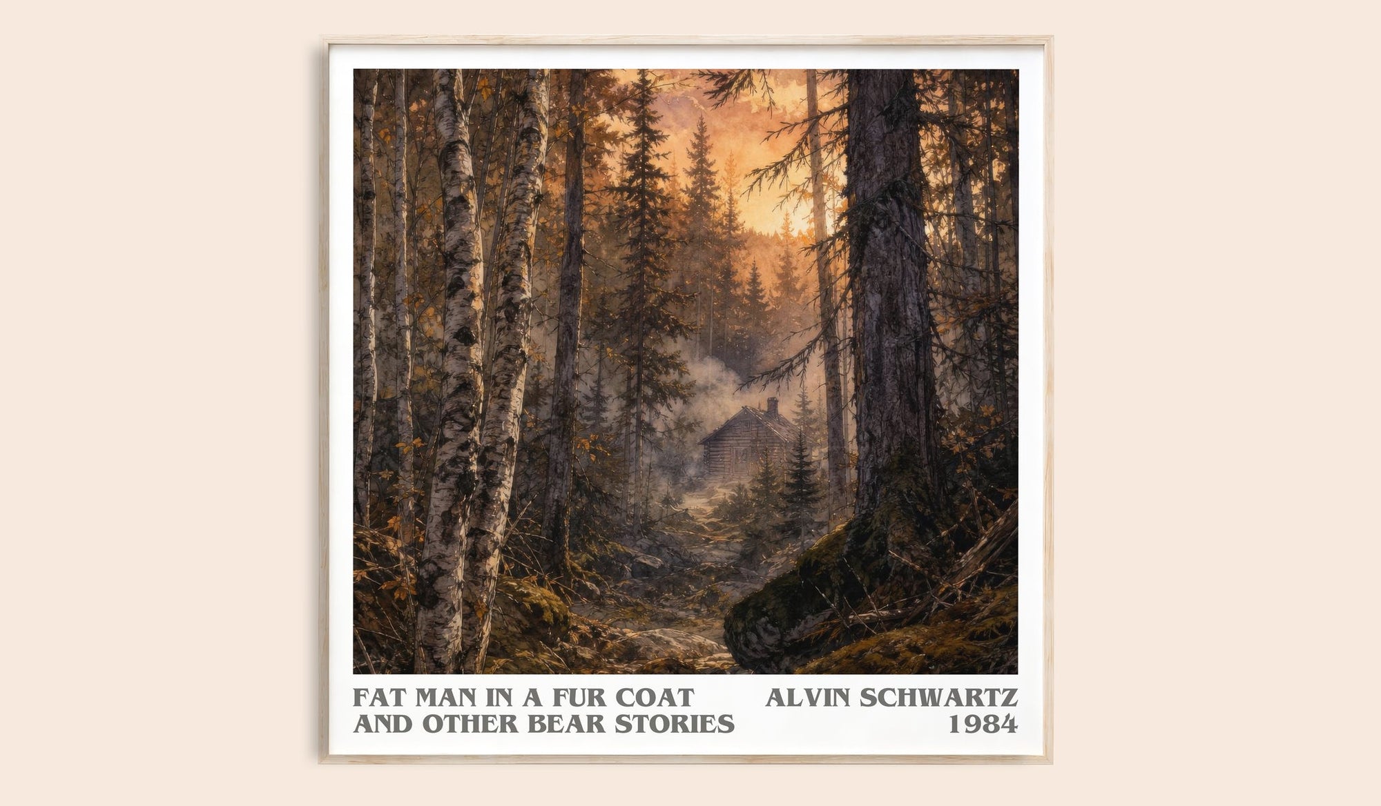 Fat Man In A Fur Coat And Other Bear Stories Literary Art Print – A.