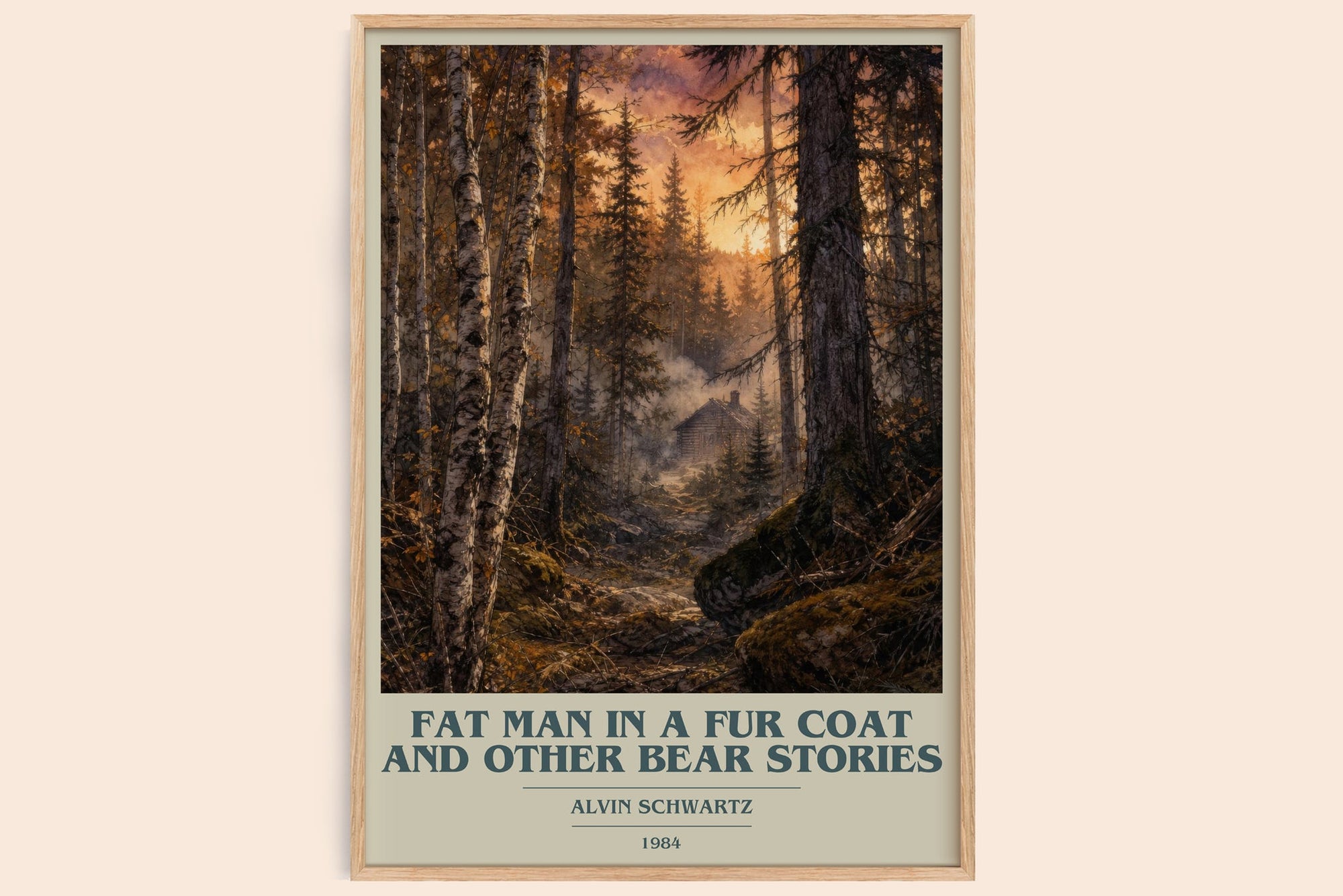 Fat Man In A Fur Coat And Other Bear Stories Book Cover Poster – A.