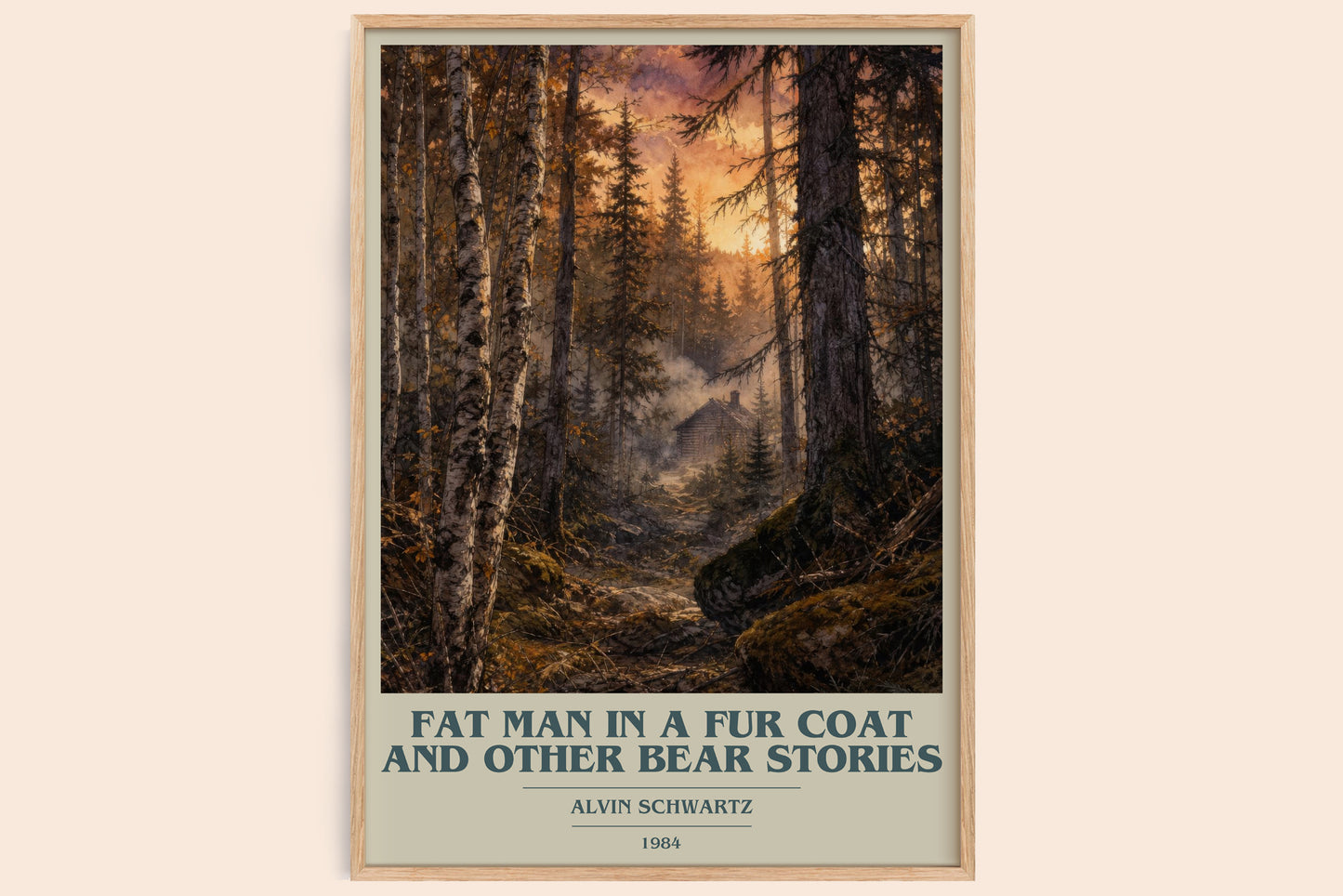 Fat Man In A Fur Coat And Other Bear Stories Book Cover Poster – A.