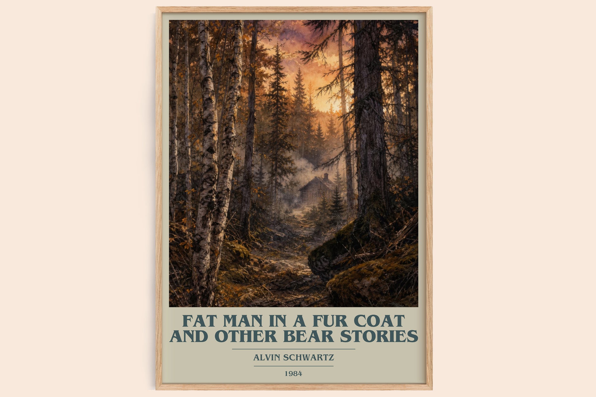 Fat Man In A Fur Coat And Other Bear Stories Book Cover Poster – A.