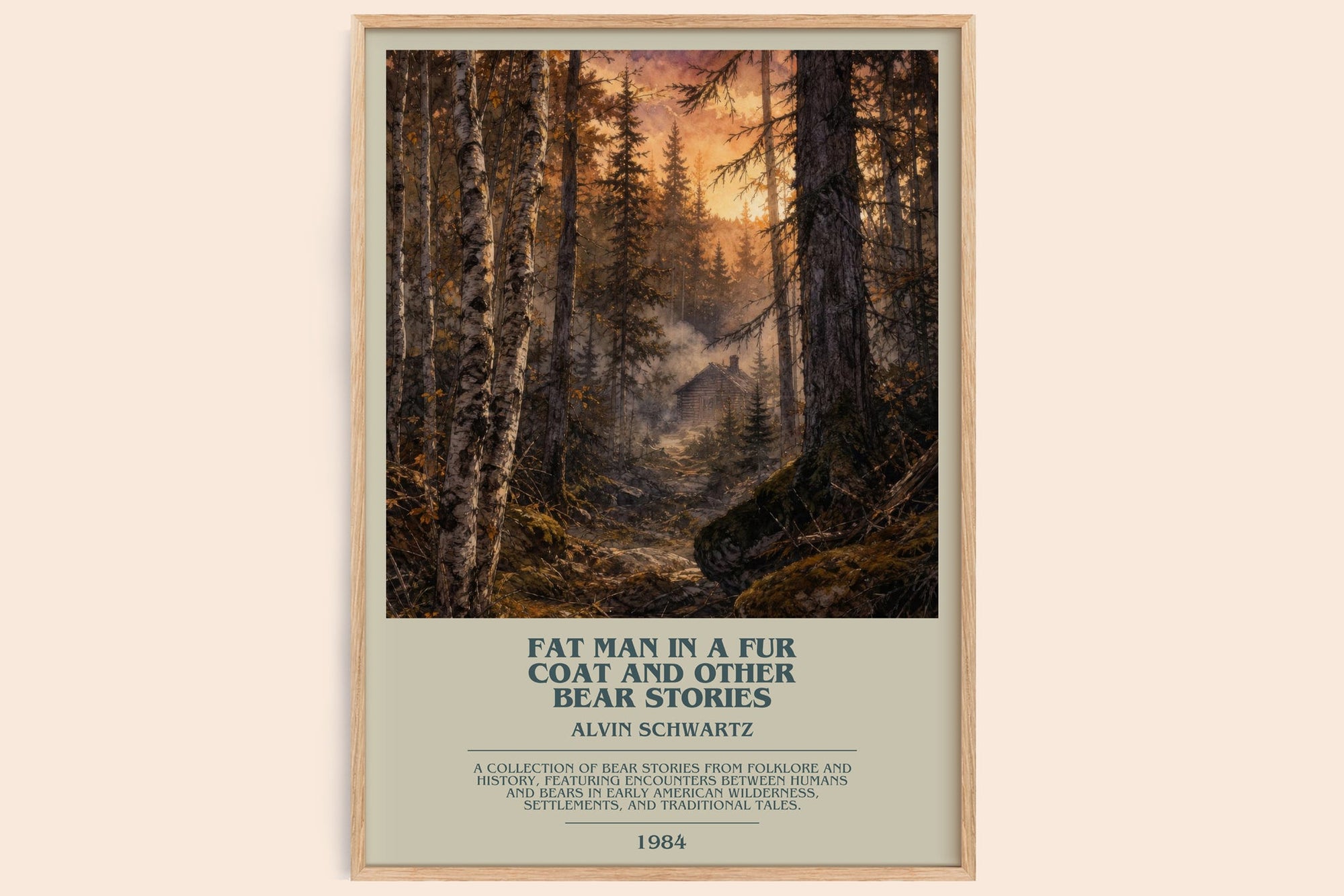 Fat Man In A Fur Coat And Other Bear Stories Bookish Wall Art – A.