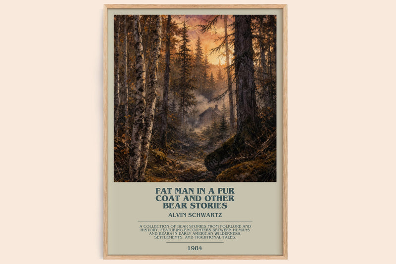 Fat Man In A Fur Coat And Other Bear Stories Bookish Wall Art – A.