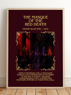 The Masque Of The Red Death Minimalist Book Poster by Edgar Allan Poe – image 2