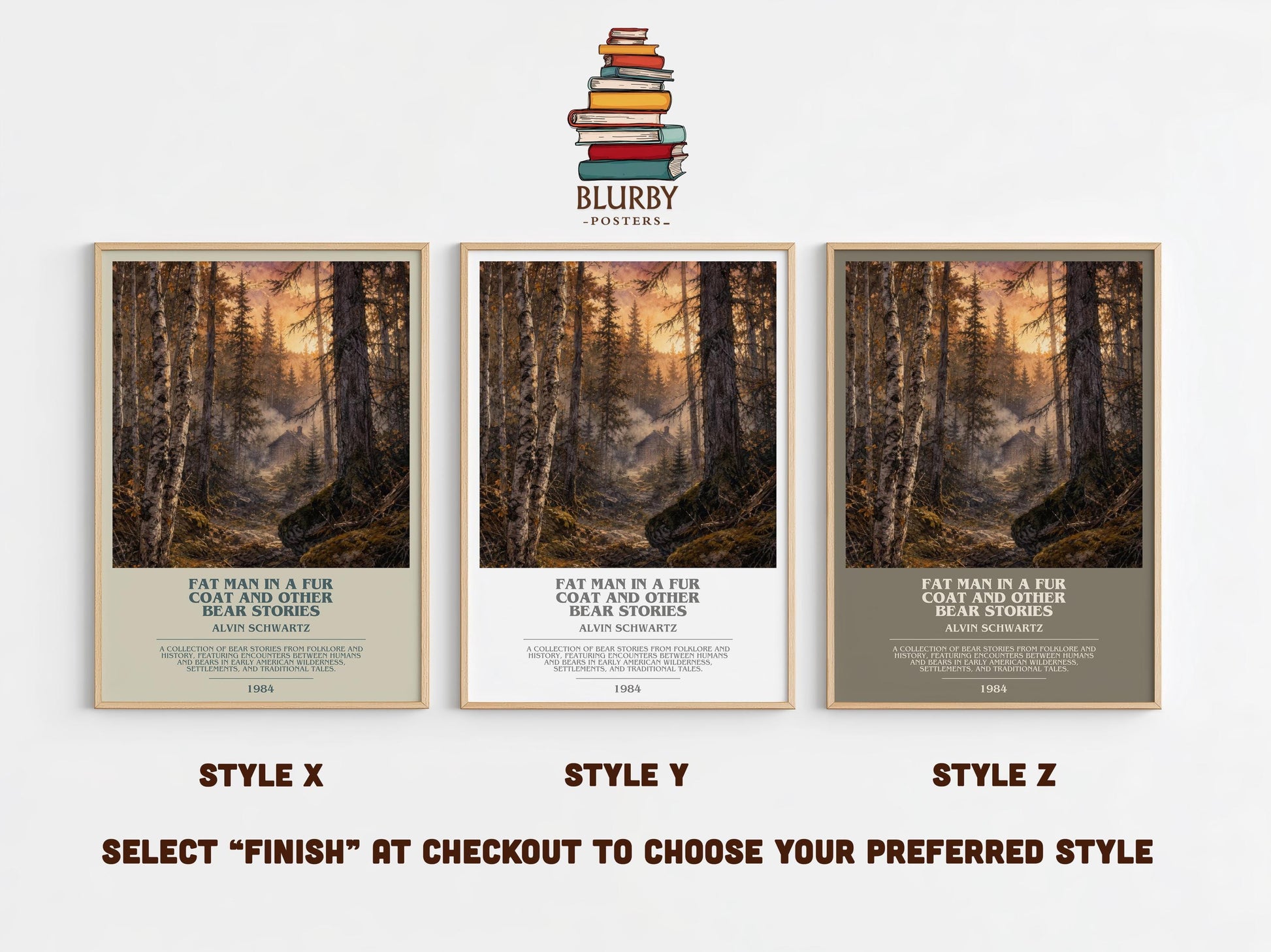 Fat Man In A Fur Coat And Other Bear Stories Bookish Wall Art – A.