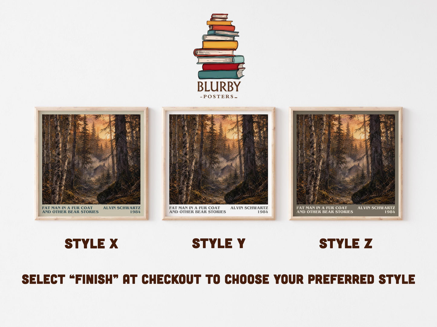 Fat Man In A Fur Coat And Other Bear Stories Literary Art Print – A.