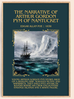 Narrative Of Arthur Gordon Pym Of Nantucket Minimalist Book Poster – – image 1