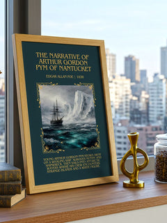 Narrative Of Arthur Gordon Pym Of Nantucket Minimalist Book Poster – – image 3