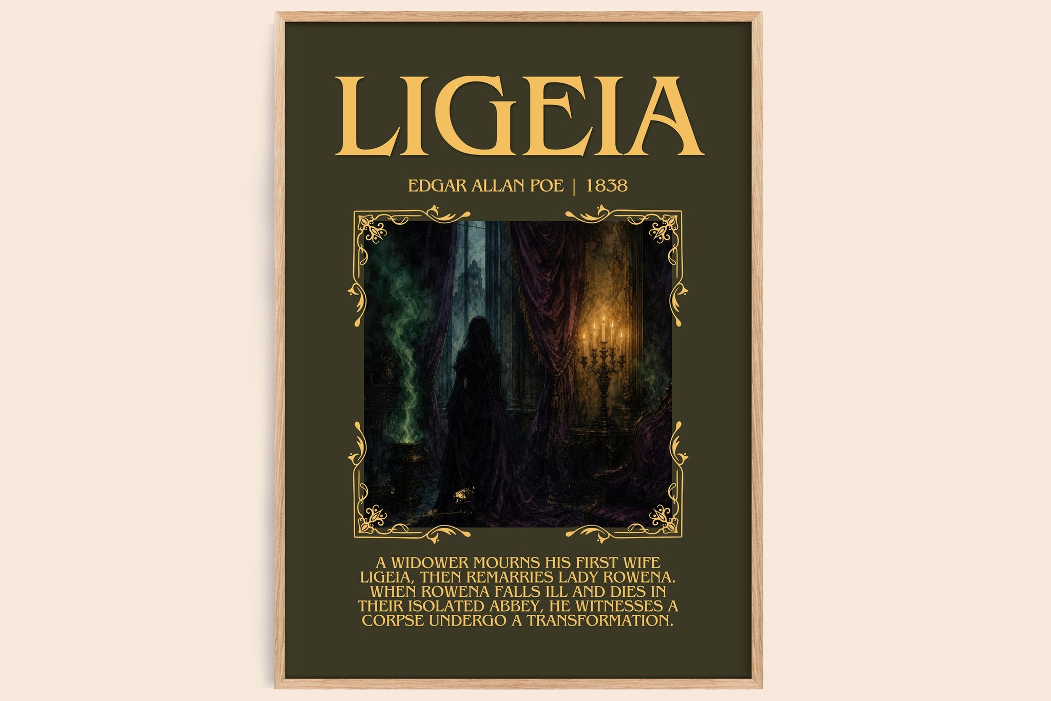 Ligeia Minimalist Book Poster by Edgar Allan Poe