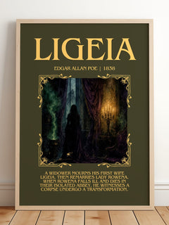 Ligeia Minimalist Book Poster by Edgar Allan Poe – image 2