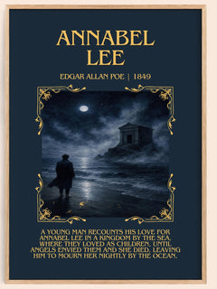 Annabel Lee Minimalist Book Poster by Edgar Allan Poe – image 1