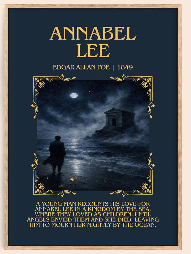 Annabel Lee Minimalist Book Poster by Edgar Allan Poe
