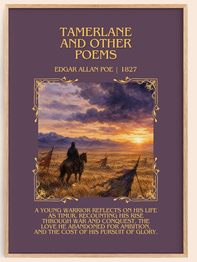 Tamerlane And Other Poems Minimalist Book Poster by Edgar Allan Poe